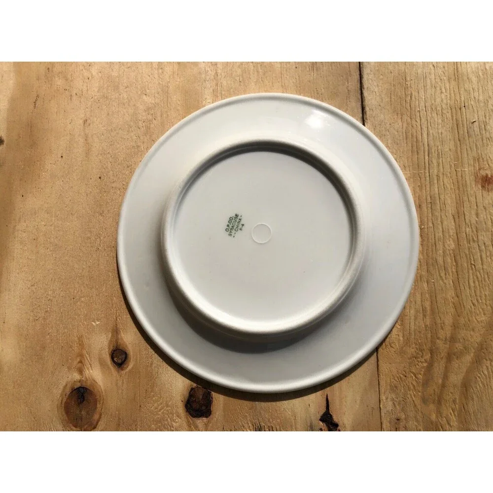 O.P.CO. Syracuse China  Tree Pattern 7.5 inch   set of 3 Dishes